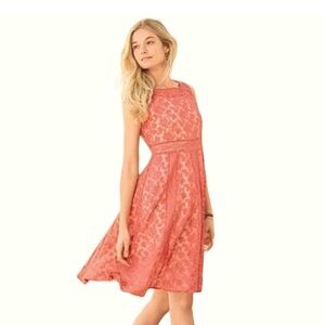 Sundance Elegant Coral Lace Dress